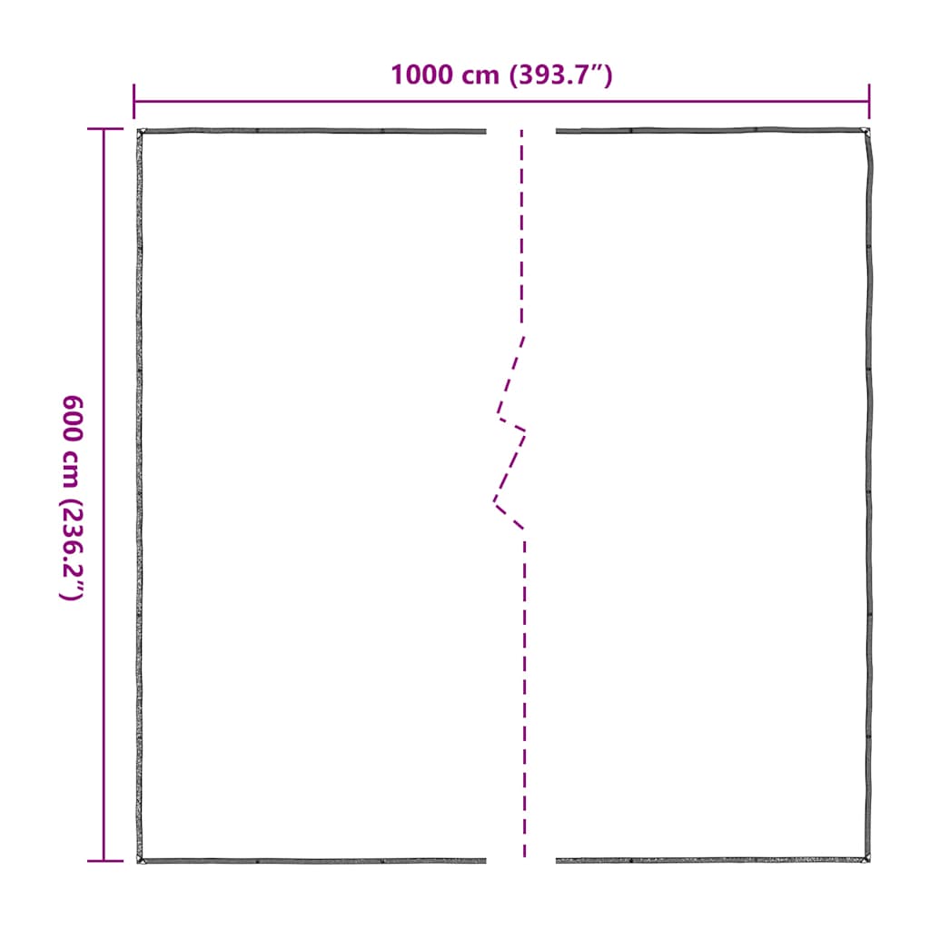 Lona transparente com ilhós de polietileno 6x10 m - COMFORTXL - 9