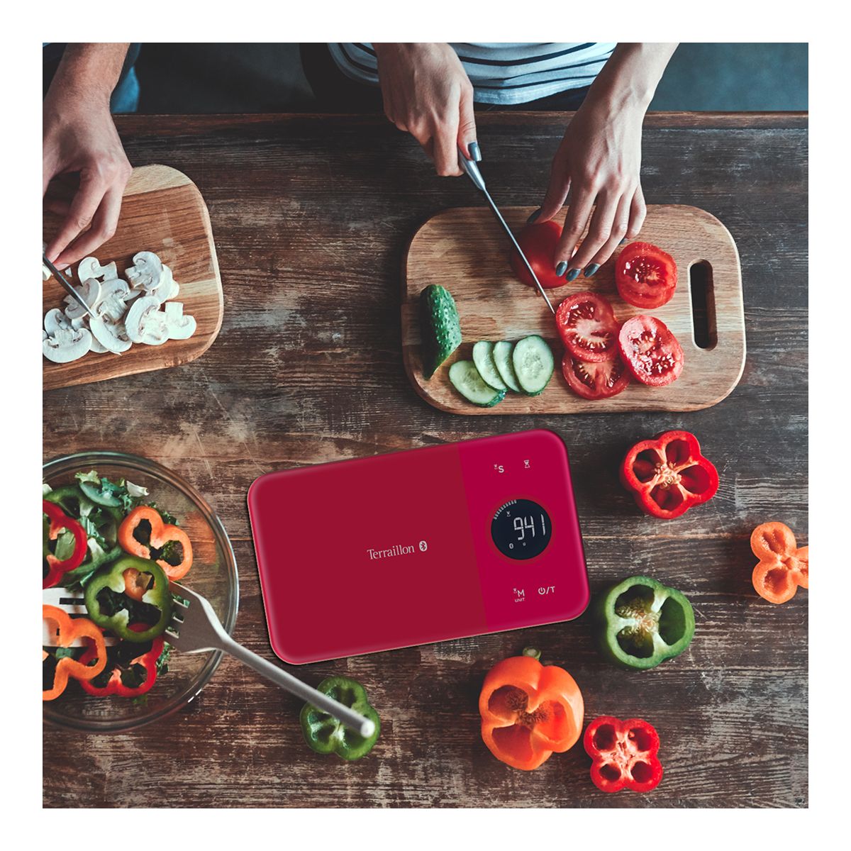 Balance connectée TERRAILLON NUTRITAB Cranberry - 3