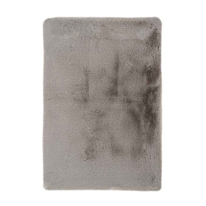 Tapis de Bain Doux Antidérapant "Rabbit" Gris Clair 70 x 130 cm Leroy