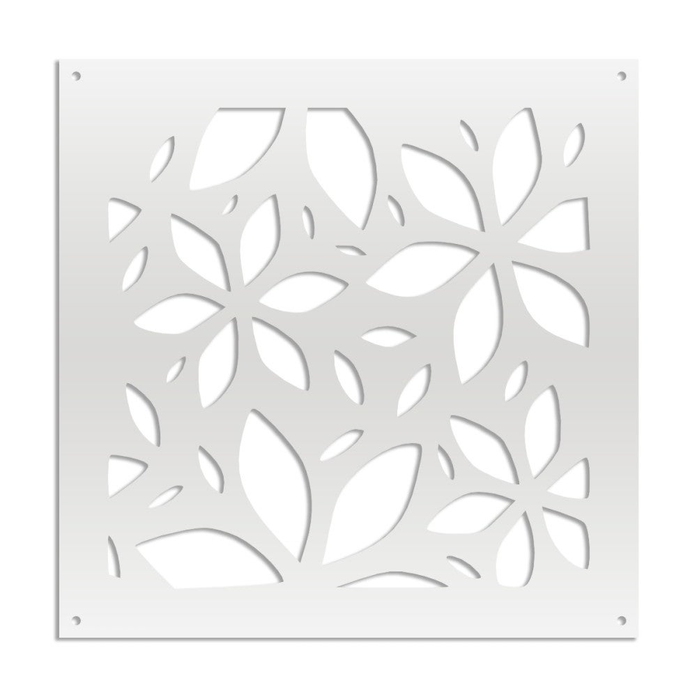 VENUS - Panel perforowany z PVC - Osłona przeciwsłoneczna - Rozmiar 48x48 cm - Grubość 1 cm - Kolor BIAŁY