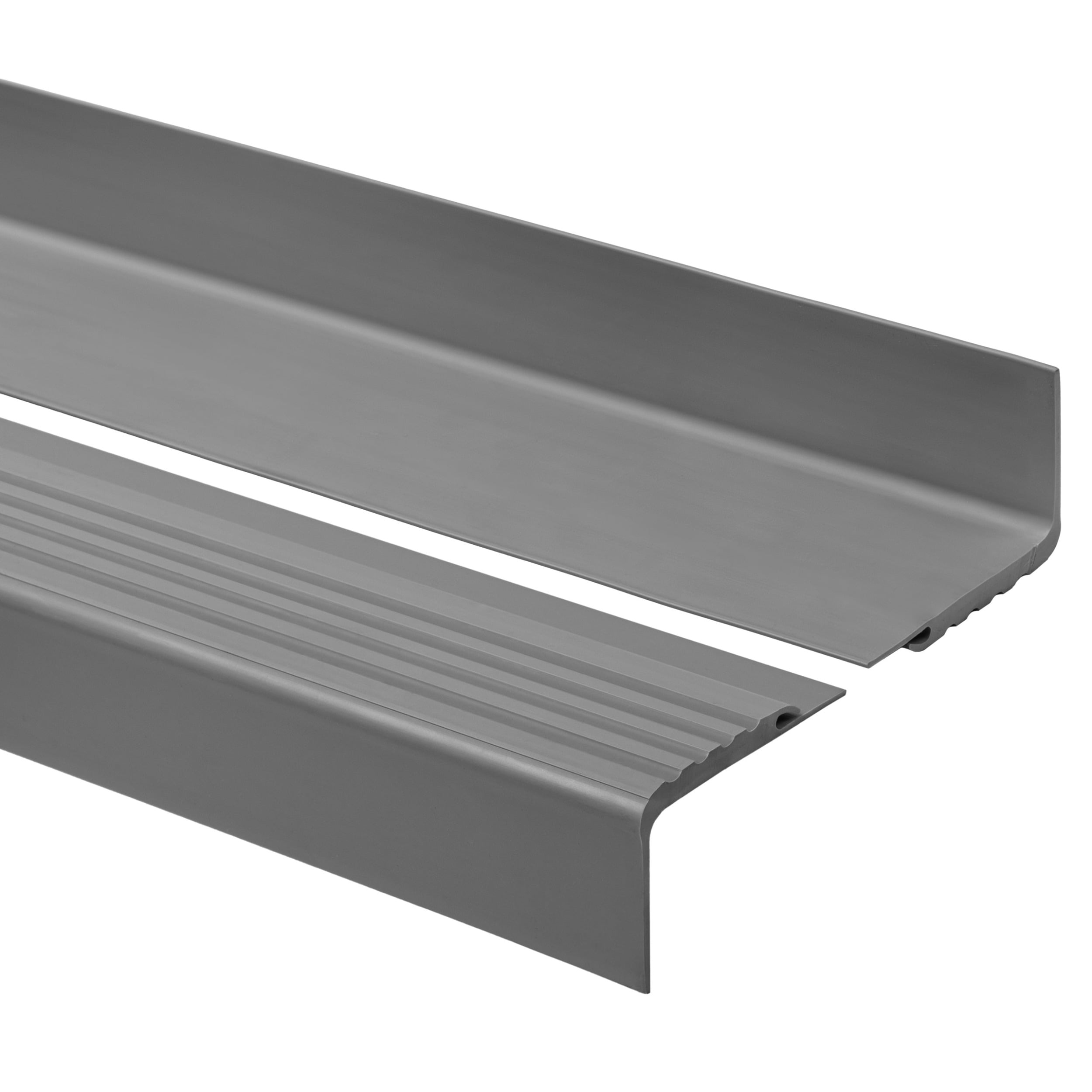 Profil schodowy 48x42 mm PVC na krawędzie stopni antypoślizgowy - 150 cm - ciemnoszary