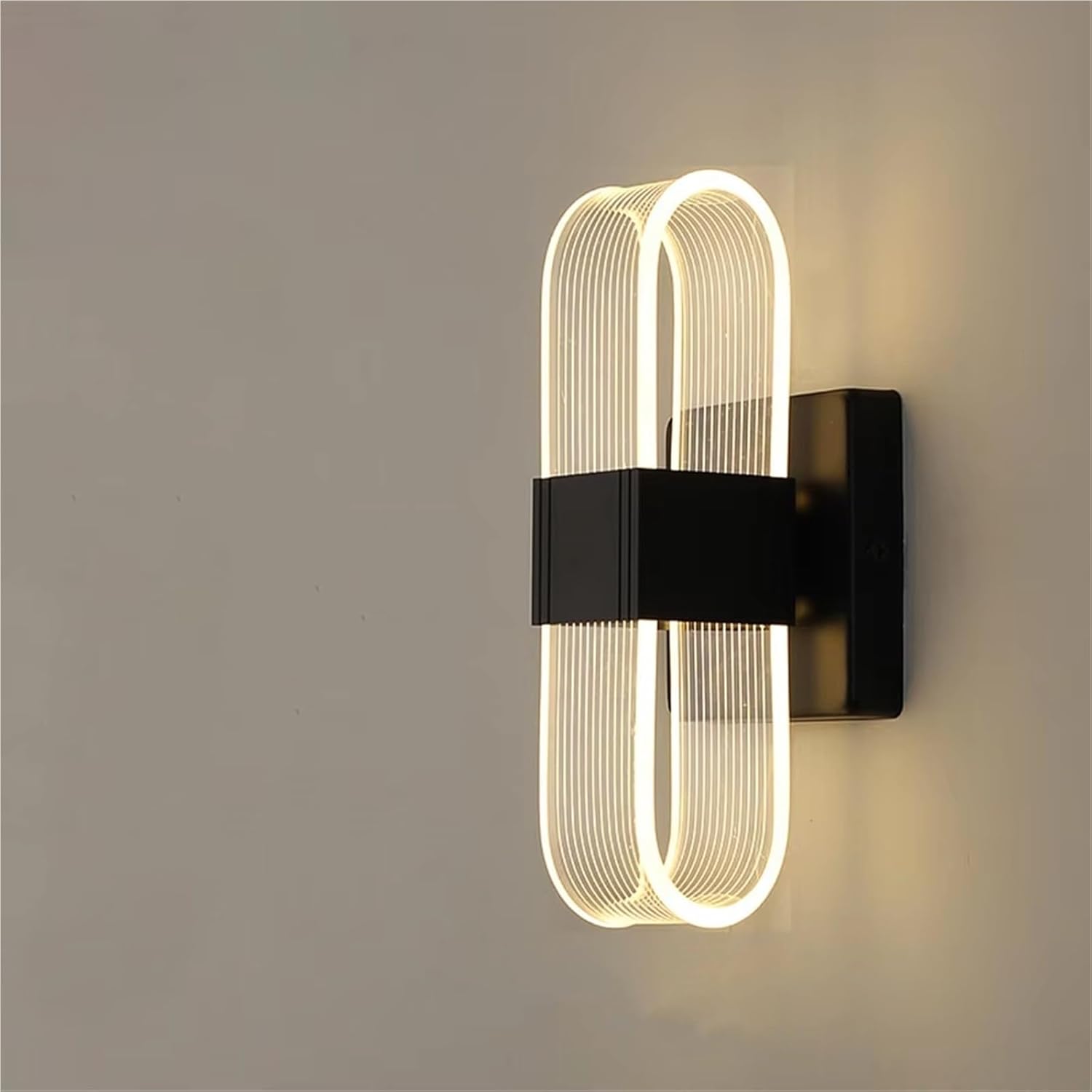 Applique murale LED moderne – Luminaire mural décoratif elliptique ...