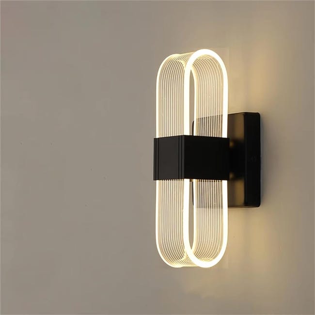 Applique murale LED moderne – Luminaire mural décoratif elliptique ...