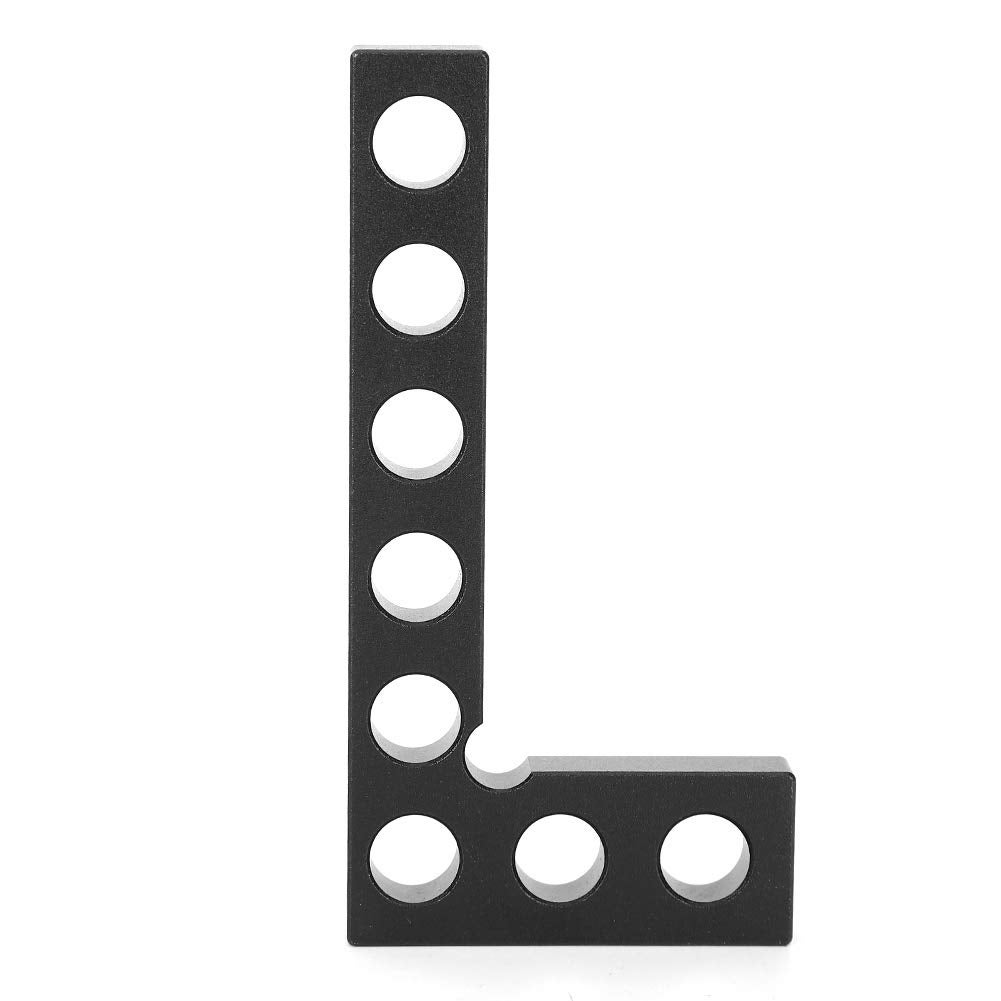 Carpenter Square, 7 Pollici Metrico Alluminio Quadrato Strumento Triangolo Righello Professionale Angolo Metallo Quantificatore Opaco Sistema Di Misurazione (7 Pollici Nero Metrico - 8