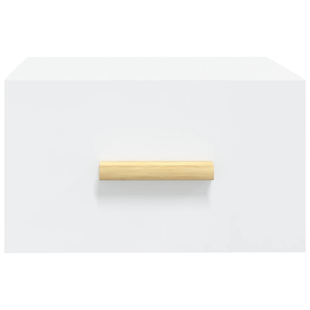 Mesita de noche de pared，Mesilla de noche flotante blanco 35x35x20 cm CFW45185 - 5