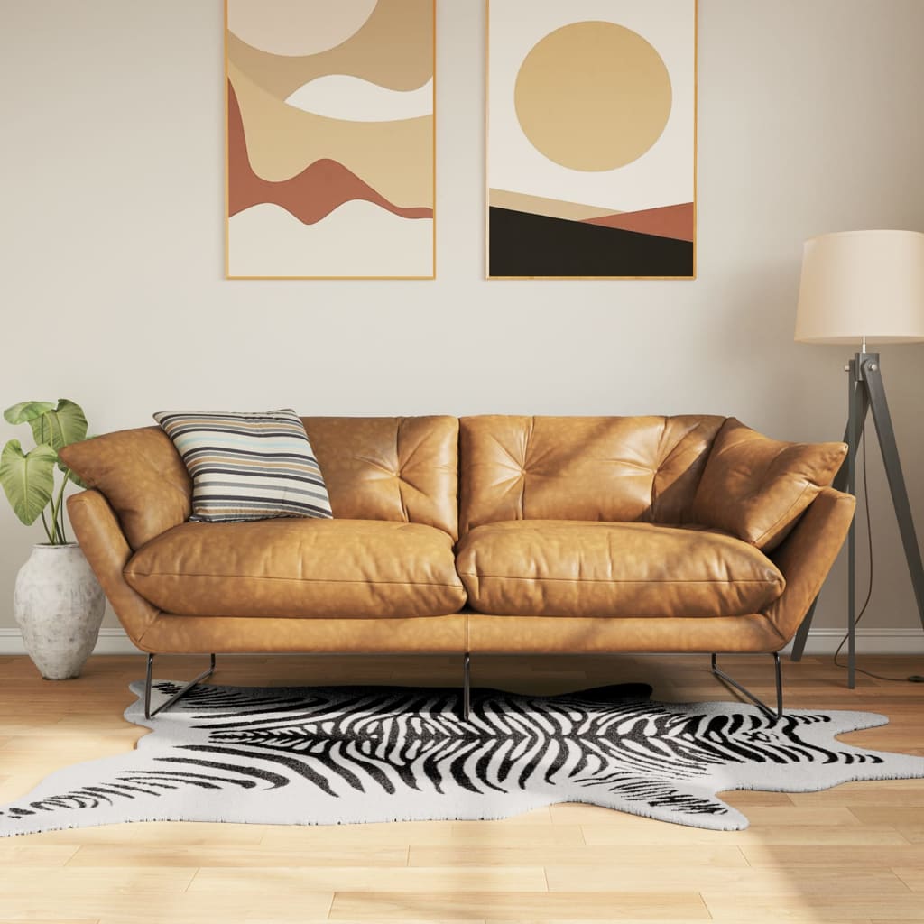 Dywan, czarno-biały, 120x170 cm, zebra, z możliwością prania vidaXL