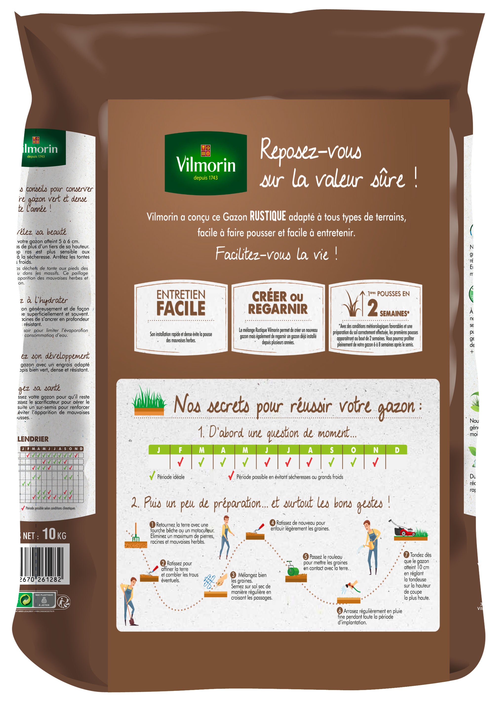 Gazon Rustique - 10 kg - 2
