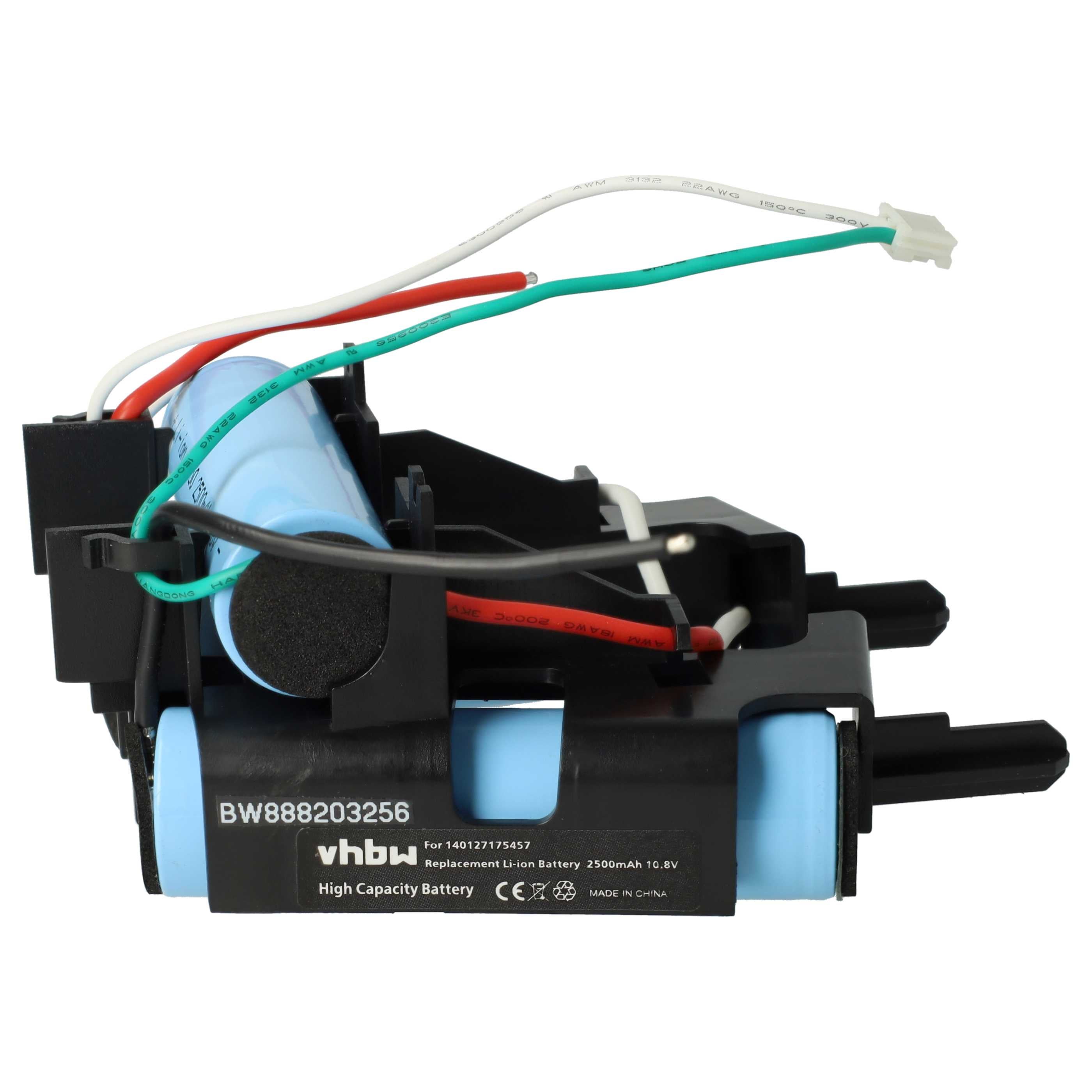 vhbw Batterie compatible avec Electrolux 900273758, 900273759, 900273760, 900273768 aspirateur, robot électroménager (2500mAh, 10,8V, Li-ion) - 2