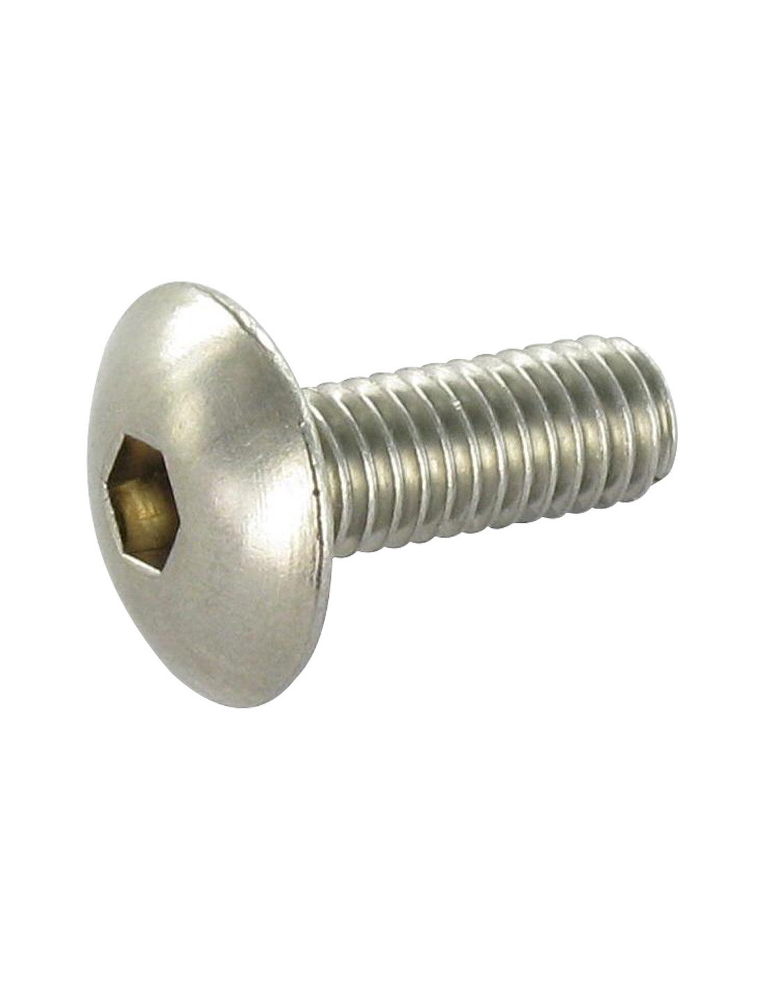 Vis Poelier tête ronde large Tête ronde large Clé de 4 HC4 M6X30 Inox ...