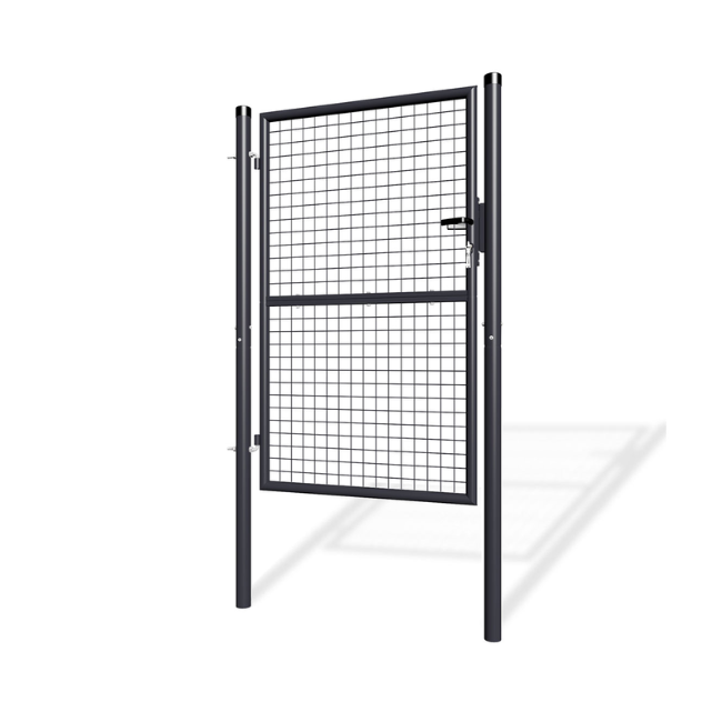 Portillon grillagé 1m OLGA H.150cm Gris - 3