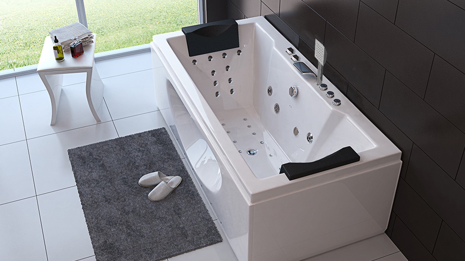 Baignoire Balnéo 2 Places Avec Réchauffeur