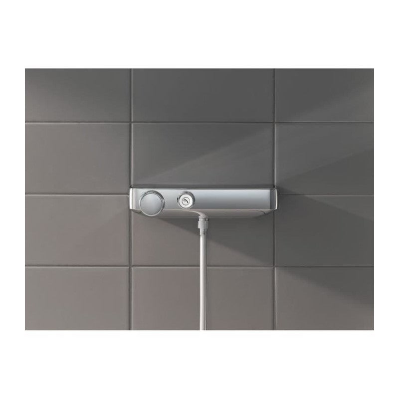 GROHE Mitigeur thermostatique douche Grohtherm SmartControl 34719000- Porte-savon -Limiteur de température-Economie d'eau- Chro - 4