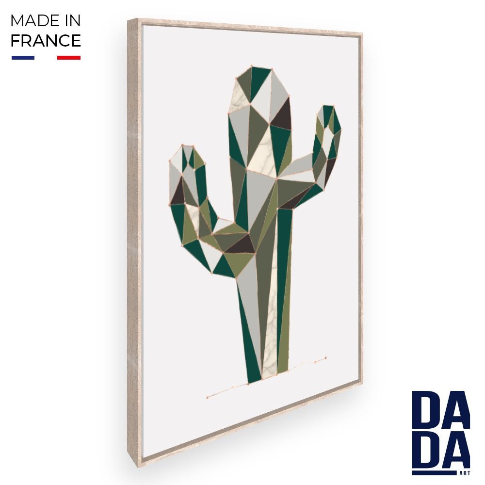 Toile Encadrée Élégance Moderne / 72x108cm / Cadre Effet Naturel / Fabriqué En France / Toile