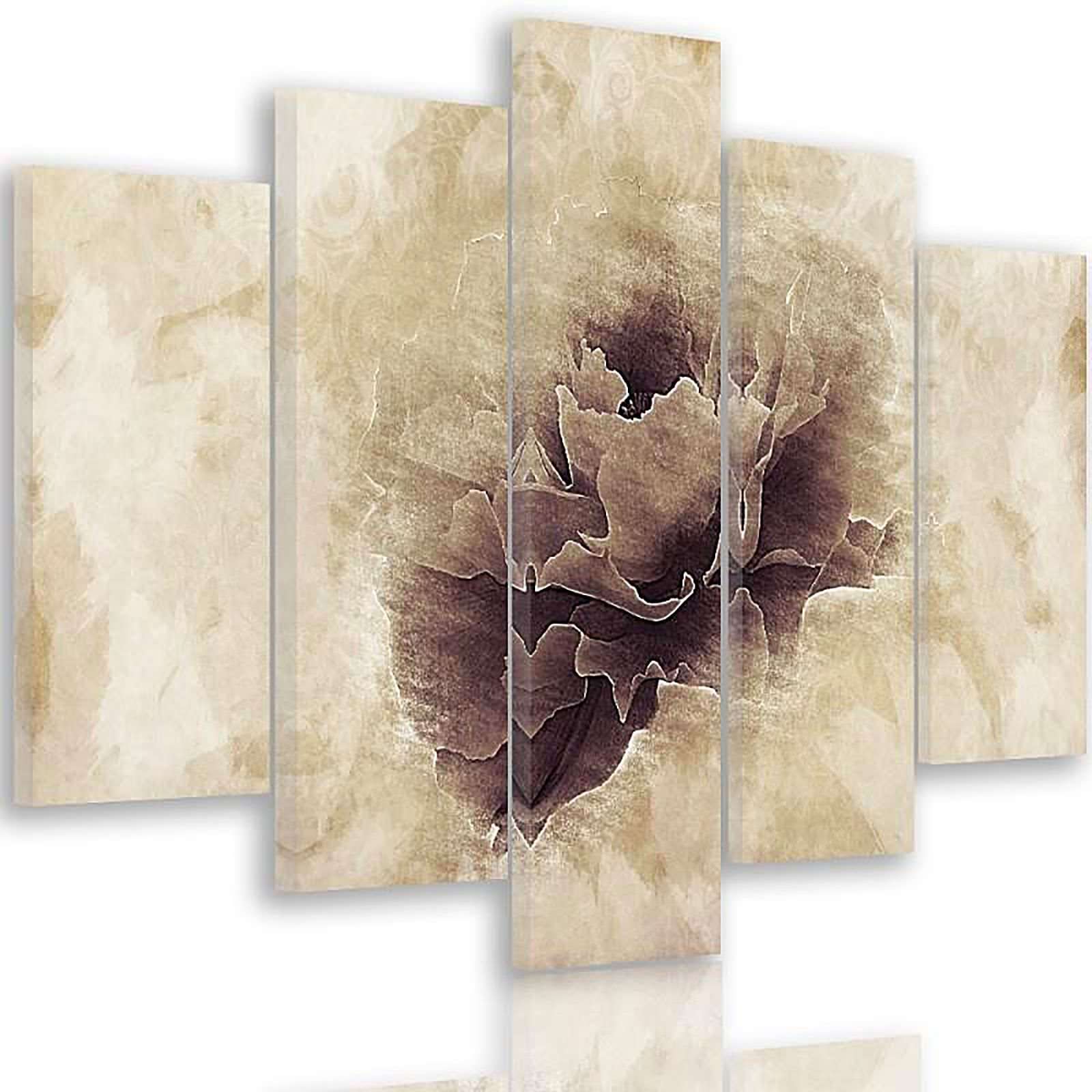 Tableau fleurs grises - 300 x 140 cm - 2