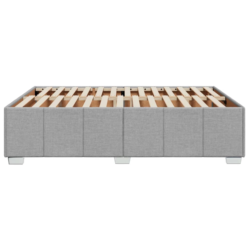 Maison Exclusive - Cadre de lit sans matelas gris clair 160x200 cm tissu - 5