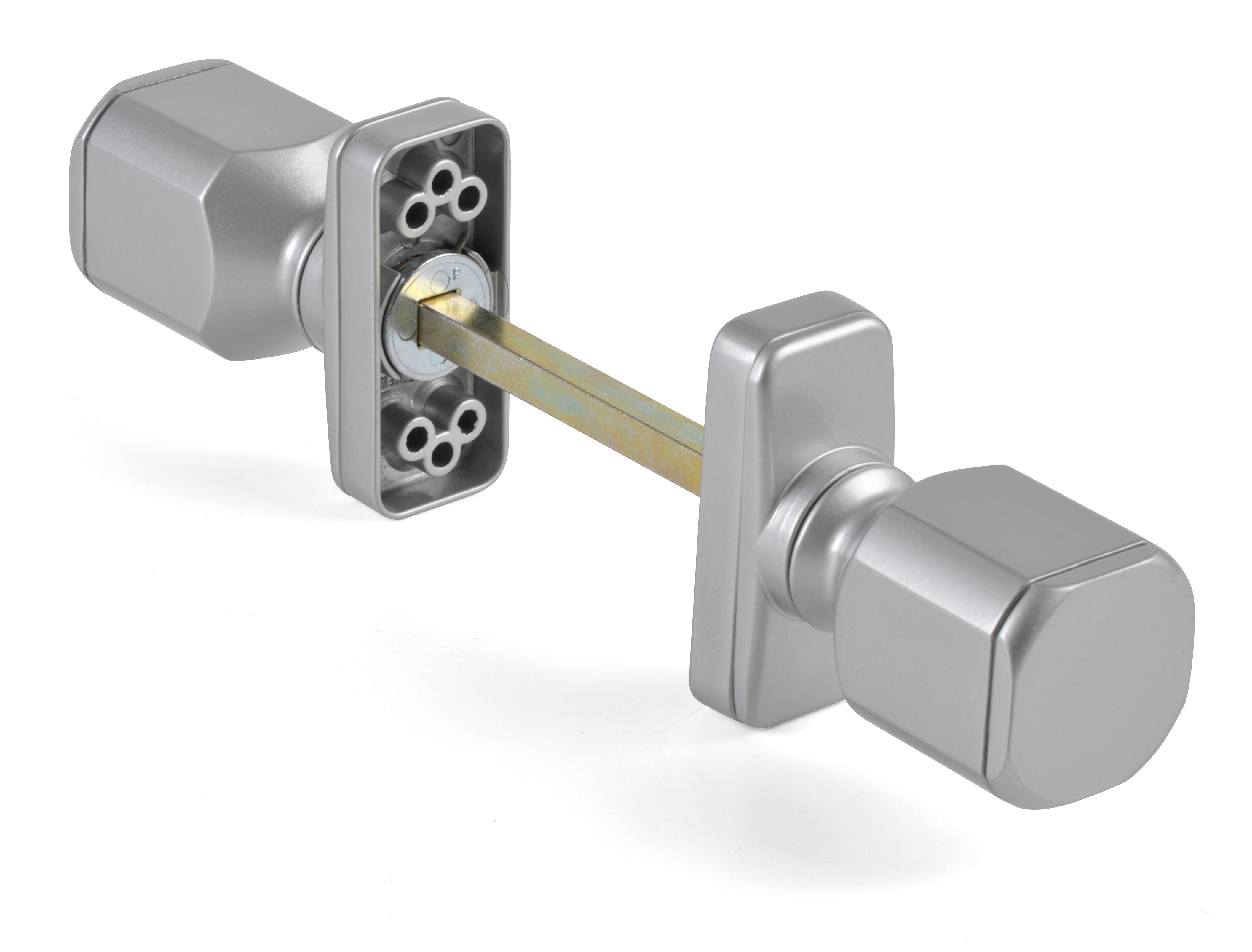 Pomo Recuperable Octogonal Blanco - Para Puertas De Hasta 63 Mm, Fácil Instalación