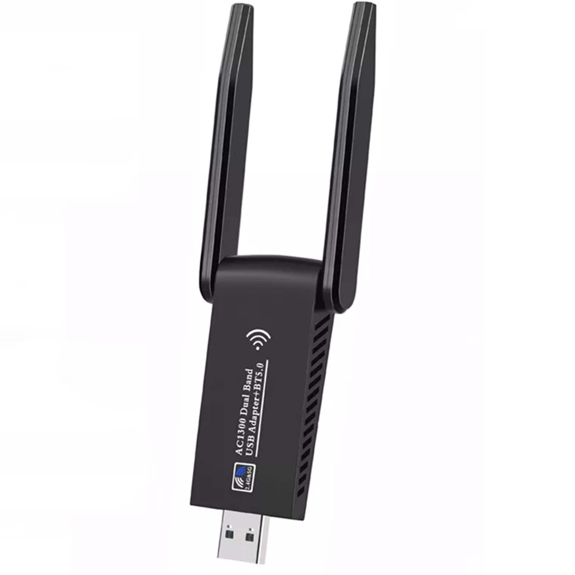 Chiavetta WiFi AC1300Mbps USB 3.0 Per PC - Dual Band 5G/2.4G Con Antenna Regolabile