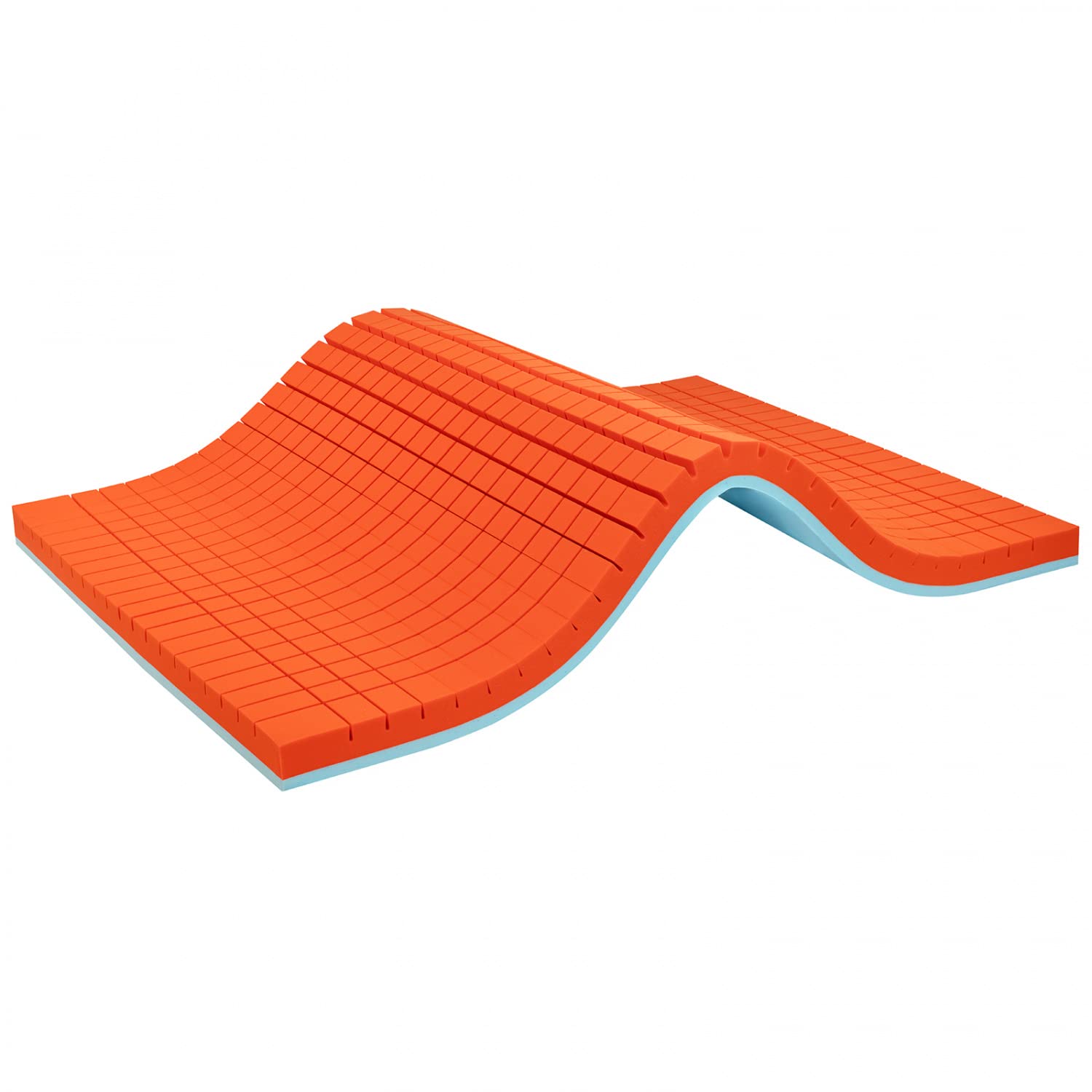 Genius eazzzy Premium Cube Topper altezza 9 cm, coprimaterasso ergonomico 2 in 1, con lato solido e morbido, rivestimento in rete traspirante, con pas - 3