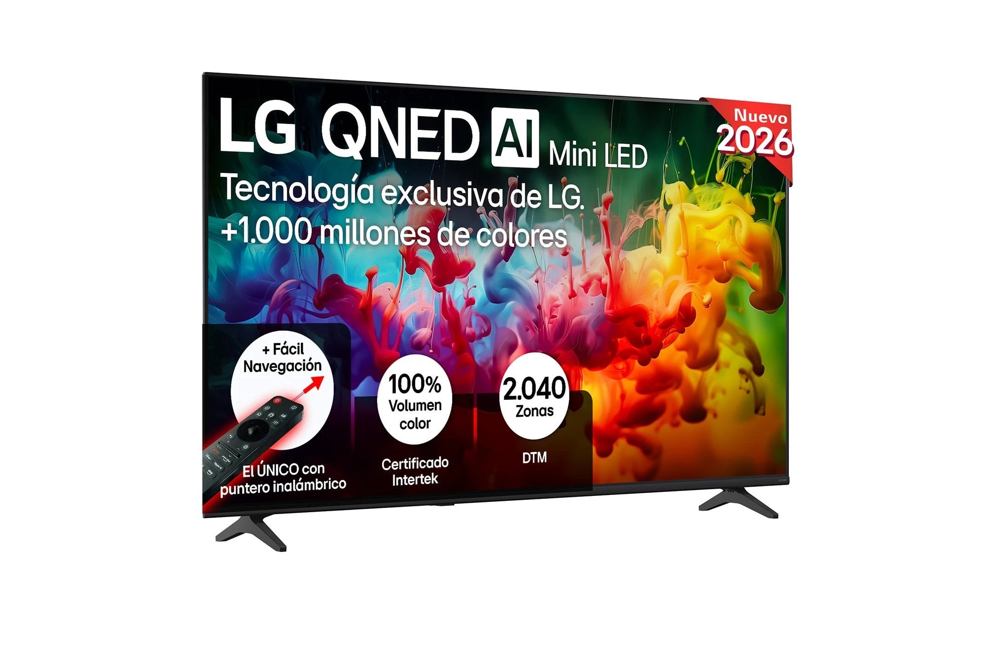 Lg Tv Qned 65", 65Qned72b6b, Uhd 4K, Procesador Inteligente Α7 Ai Processor 4K Gen9, Smart Tv, Dvb-T2 (H.265), Negro MediaMarkt - Imagen 6