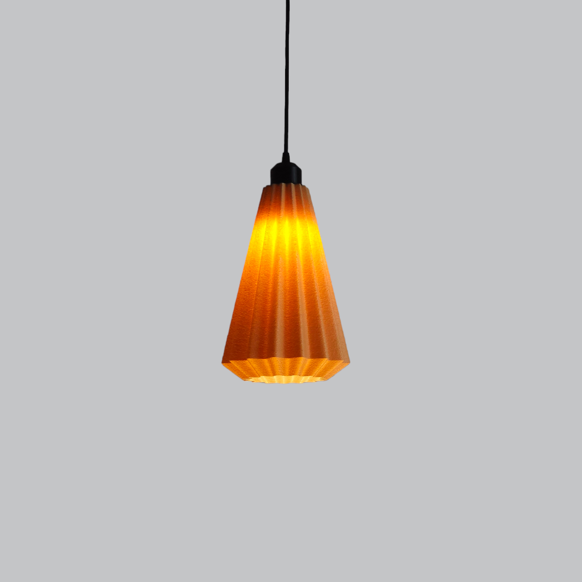 Candeeiro de teto modelo LINDOR BNN Bege /cabo preto/flor preta - 10