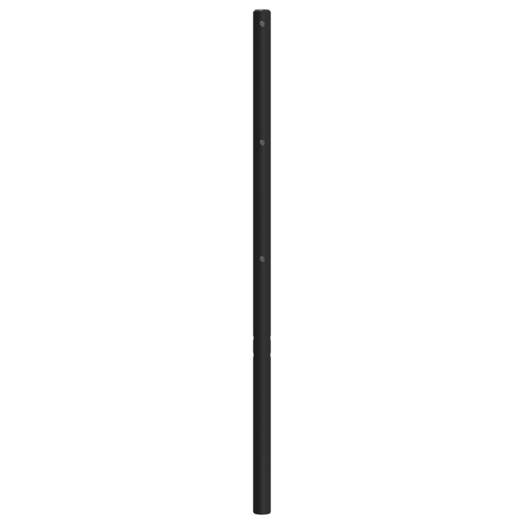Tête de lit métal noir 180 cm vidaXL - 4