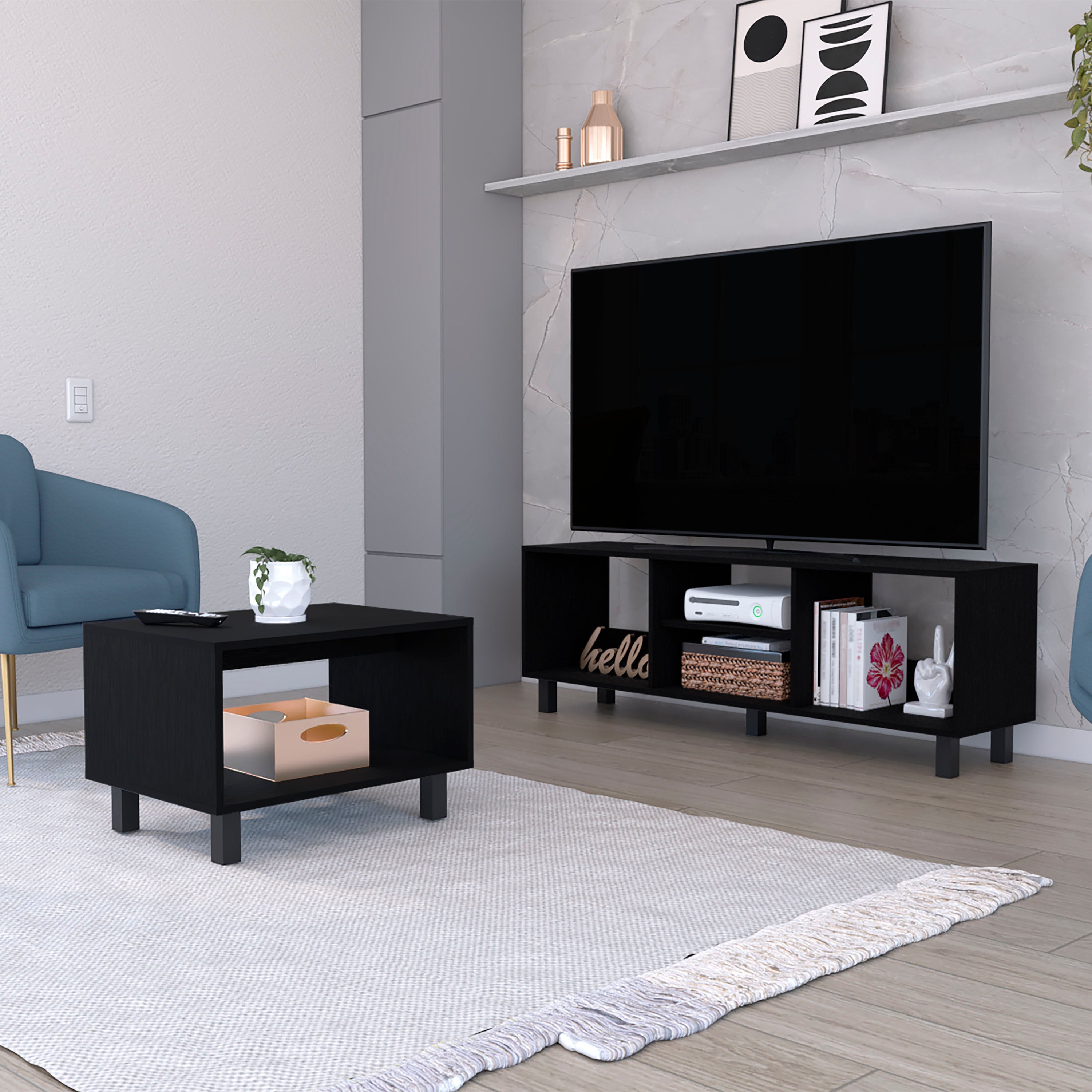 Ensemble Eclipse : Meuble TV et table basse au design moderne. | Leroy ...