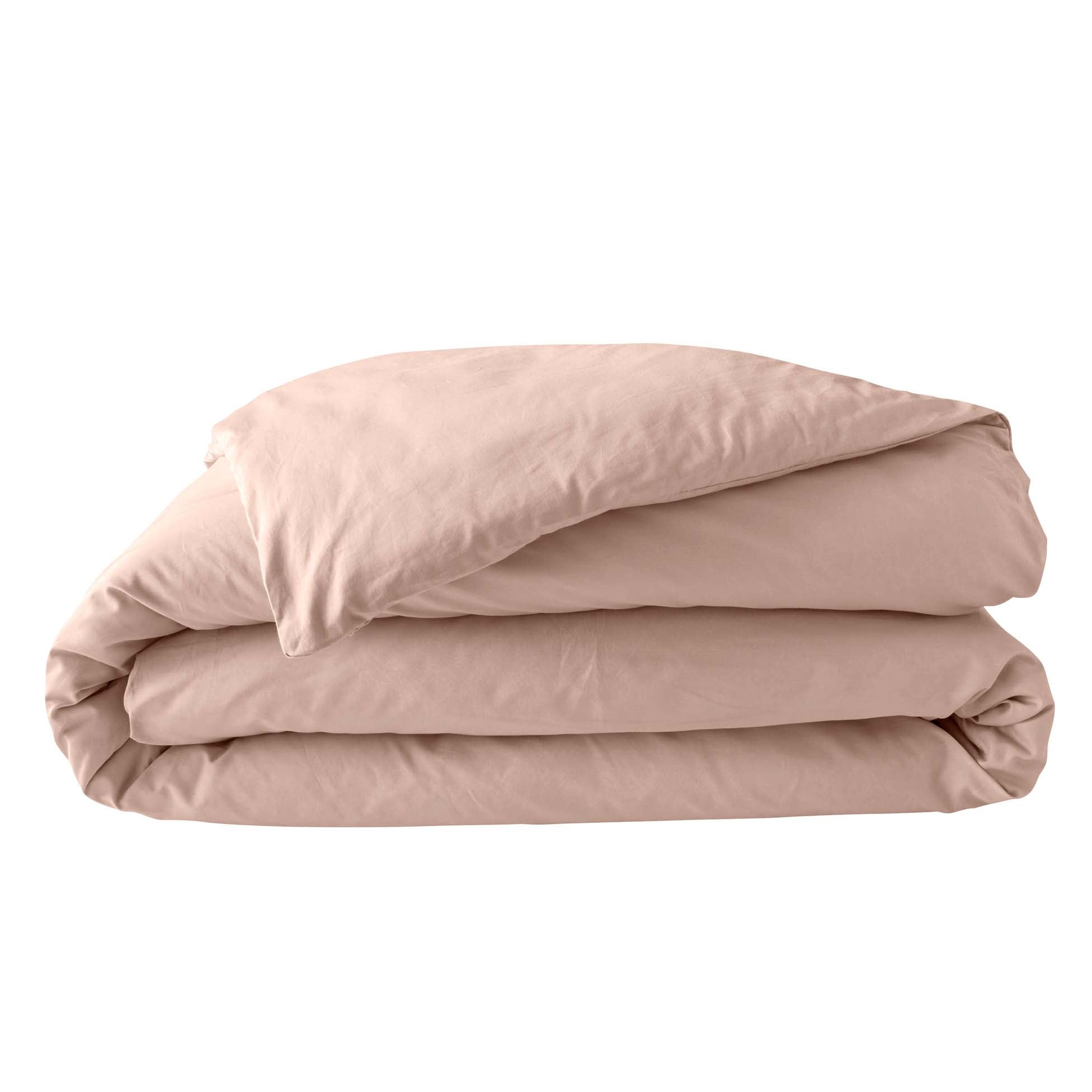 Pack parure 260 x 240 cm en percale 78 Fils + DH 160x200 cm Nude - 5