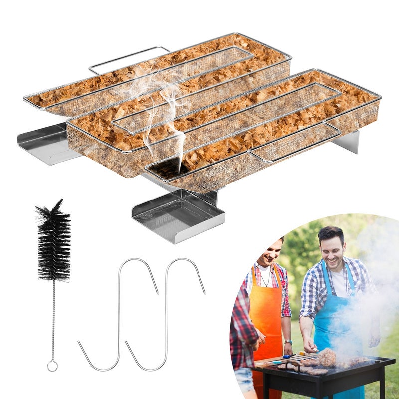 Generatore Di Fumo Freddo Per Barbecue - Acciaio Inox 304, Con Ganci E Spazzole