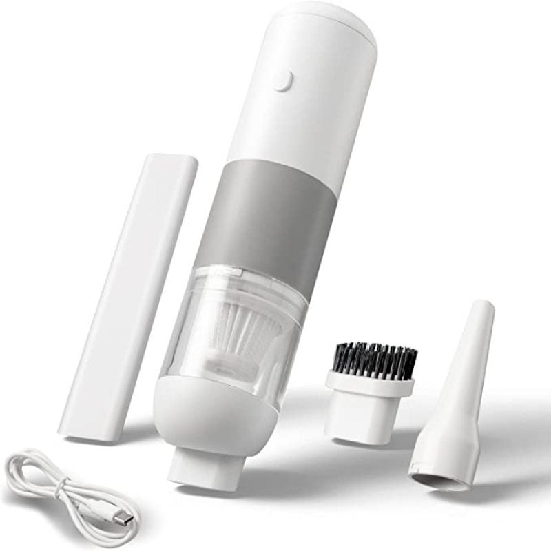 UCAMP Mini Aspirateur à Main Sans Fil 12000Pa – Portable Voiture, Maison, Bureau – Batterie Longue Durée – 5 Buses & Accessoires