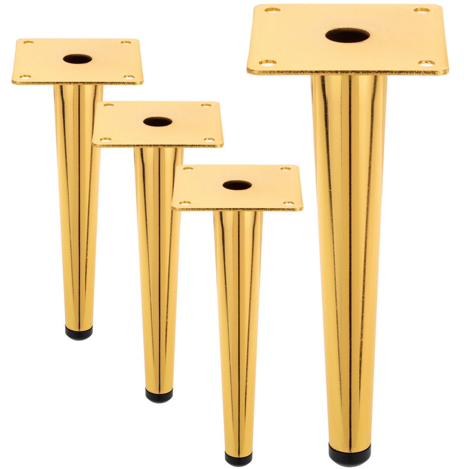 Juego de 4 patas cónicas de madera maciza para muebles, patas Juego de 4 patas cónicas de madera maciza para muebles, patas