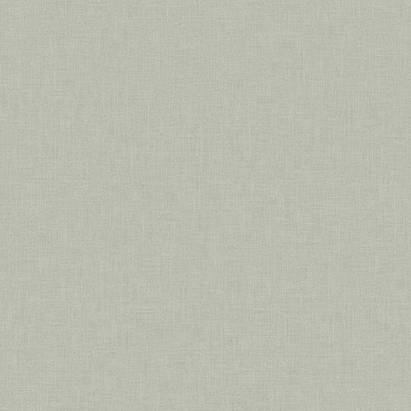 Papel pintado liso efecto lino verde grisáceo - 53 cm x 11.2 m - borastapeter