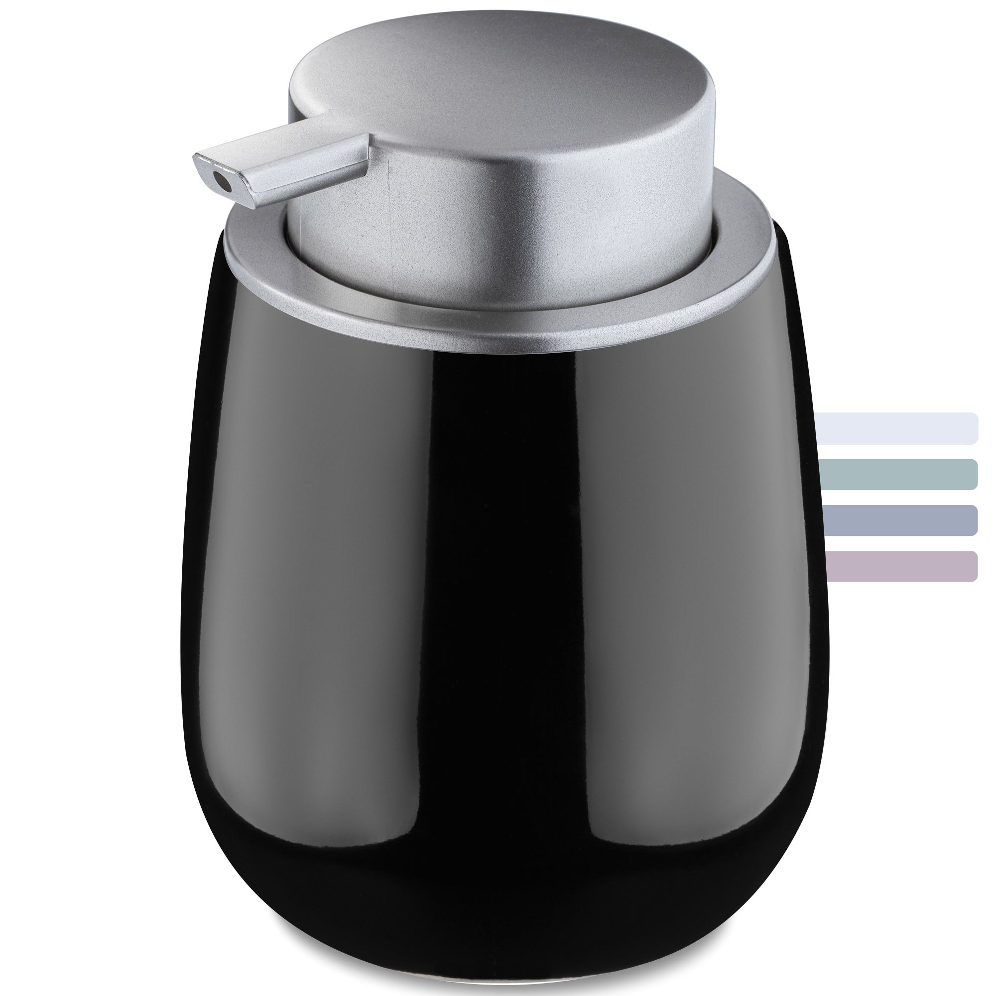 DOZOWNIK MYDŁA POJEMNIK NA MYDŁO W PŁYNIE NA PŁYN 400 ml CZARNY CERAMICZNY