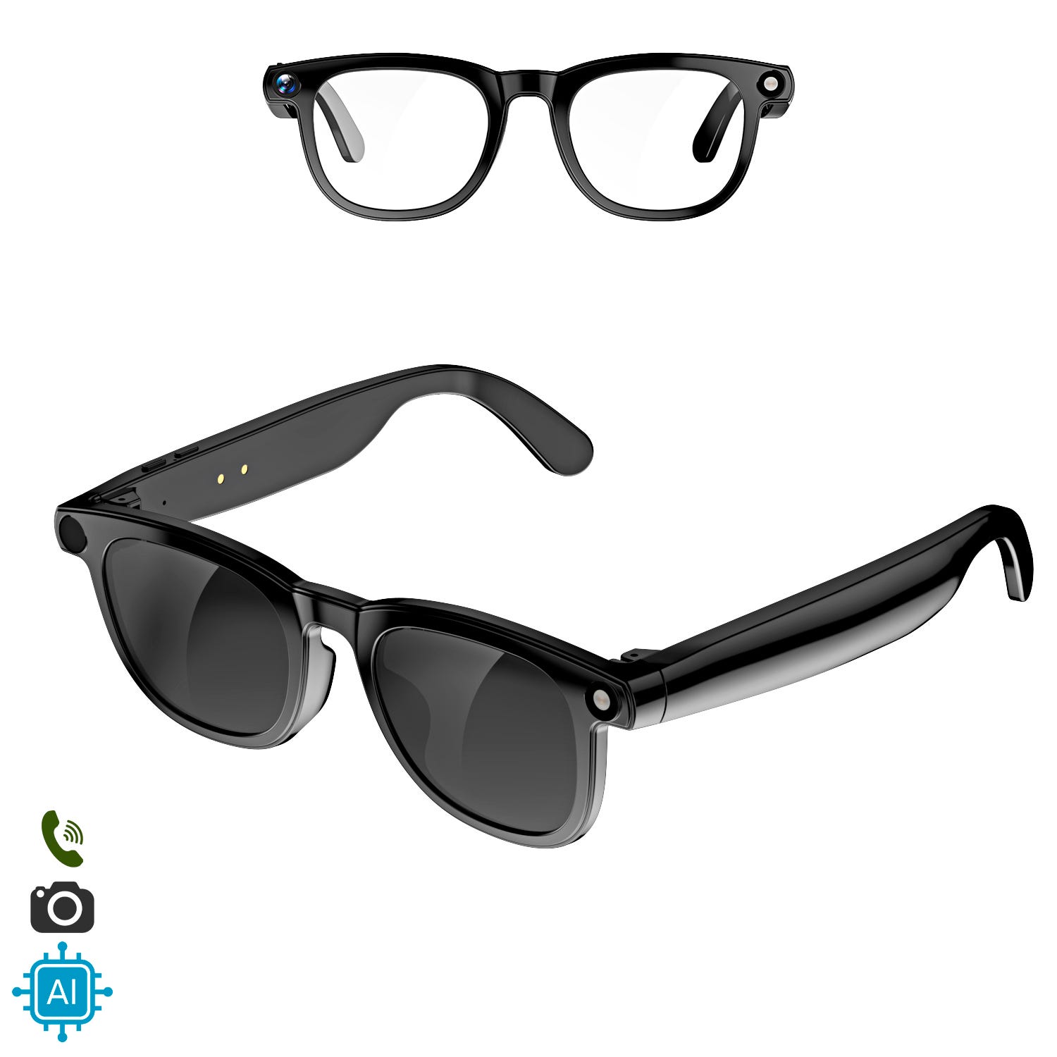 Lunettes intelligentes AI avec chat GPT 800W Caméra HD ... - Alibaba Lunettes intelligentes AI avec chat GPT 800W Caméra HD ... - Alibaba