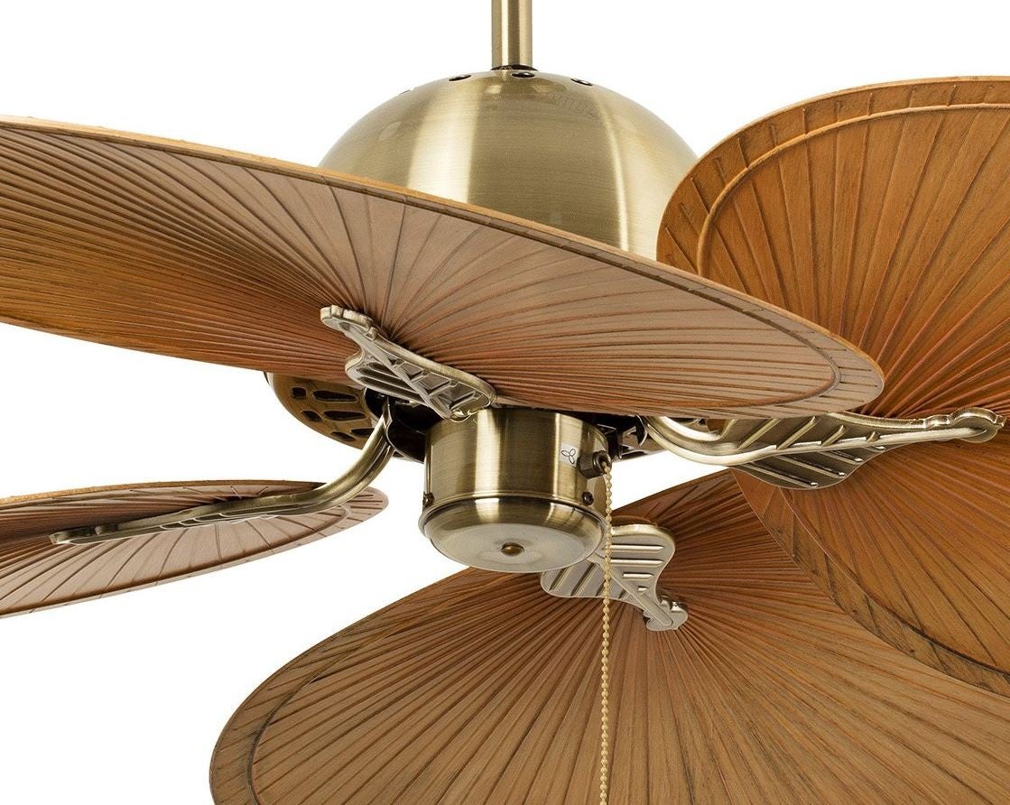 Ventilateur de plafond tropical marron clair 130 Cm FARO CUBA 33352B - 6