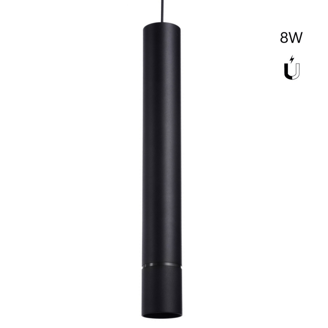 Faretto LED a sospensione per binario magnetico 48V - 8W - Bianco Neutro