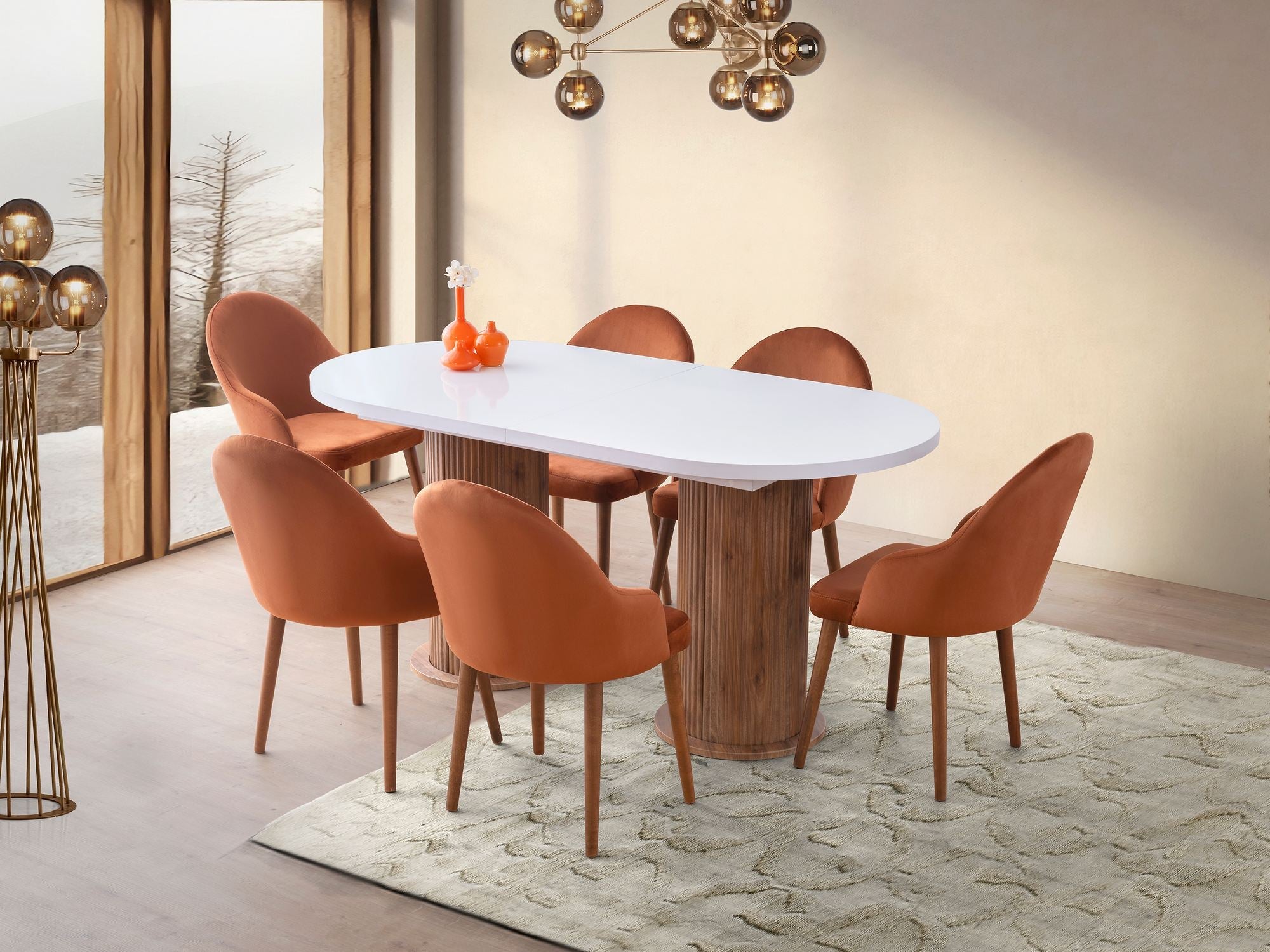 Menzzo  Mesa De Comedor Extensible Gusto, Blanca , Leroy Merlin