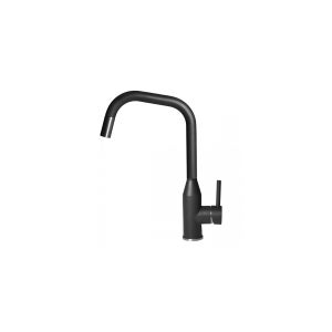 Rubinetto Cucina Elleci Granitek C02 - Colore Nero G40, Bocca Estrattibile, Per Incasso ø35 Mm