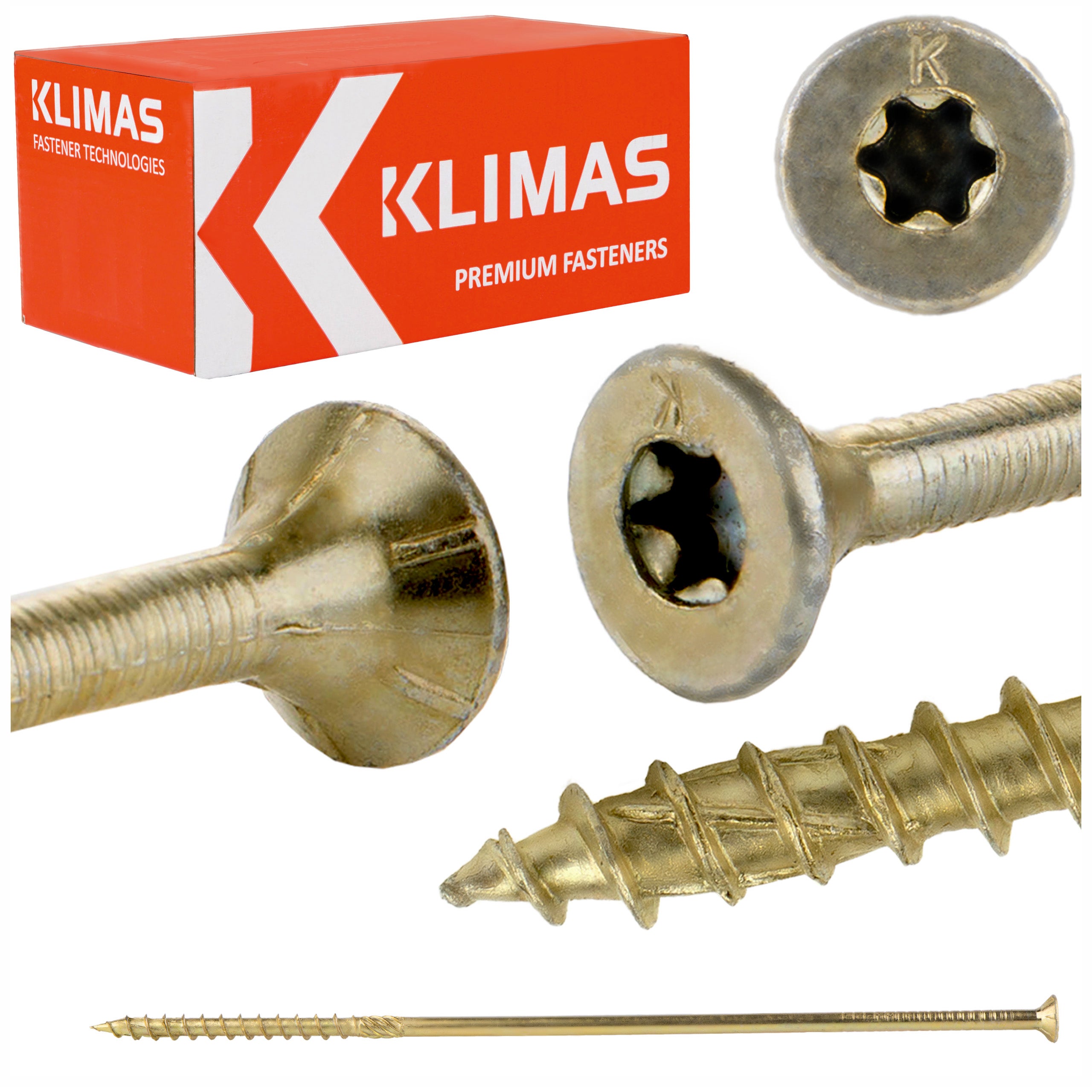 Wkręty konstrukcyjne Klimas WKCS ocynkowane TORX 8x280 mm 50szt