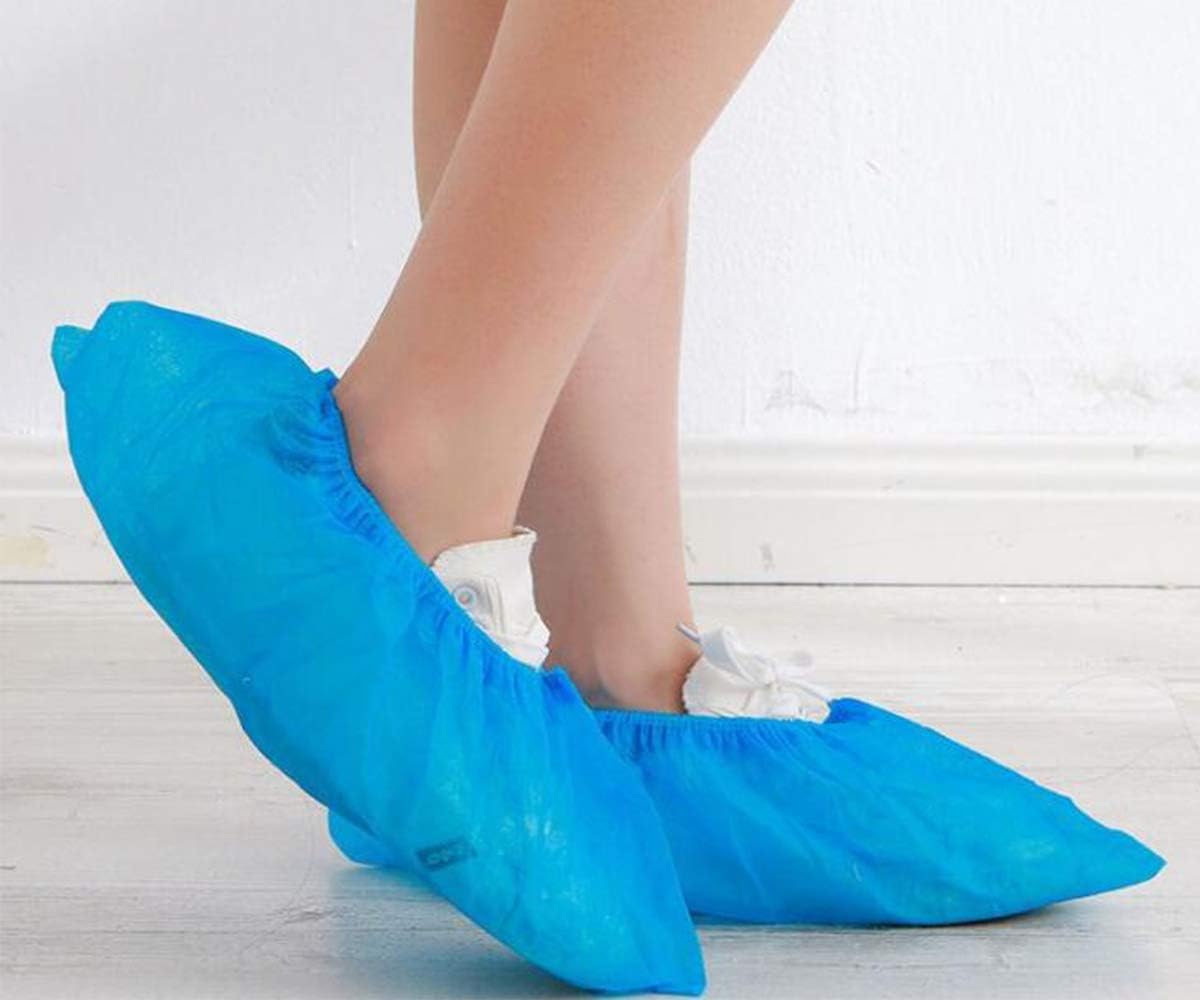 Lot 100 Surchaussures jetables protège chaussures Couvre-chaussure Tissu Non-tissés antidérapant - 3