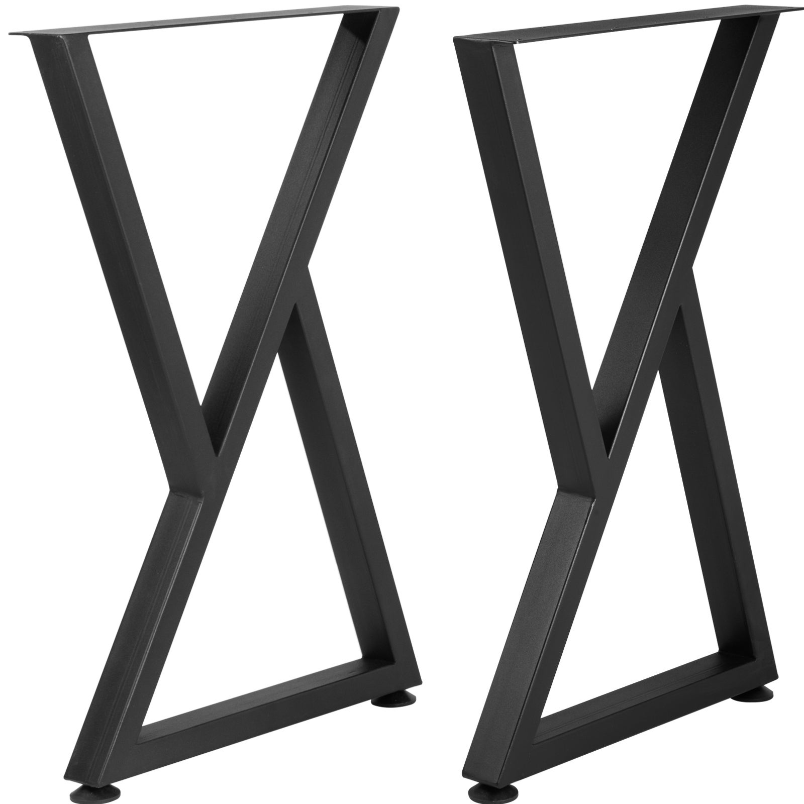 Pieds de table en métal noir VEVOR, 2PCs forme Z 28x18 pouces, pieds de bureau et table à manger robustes, pour table basse et meubles DIY - 9