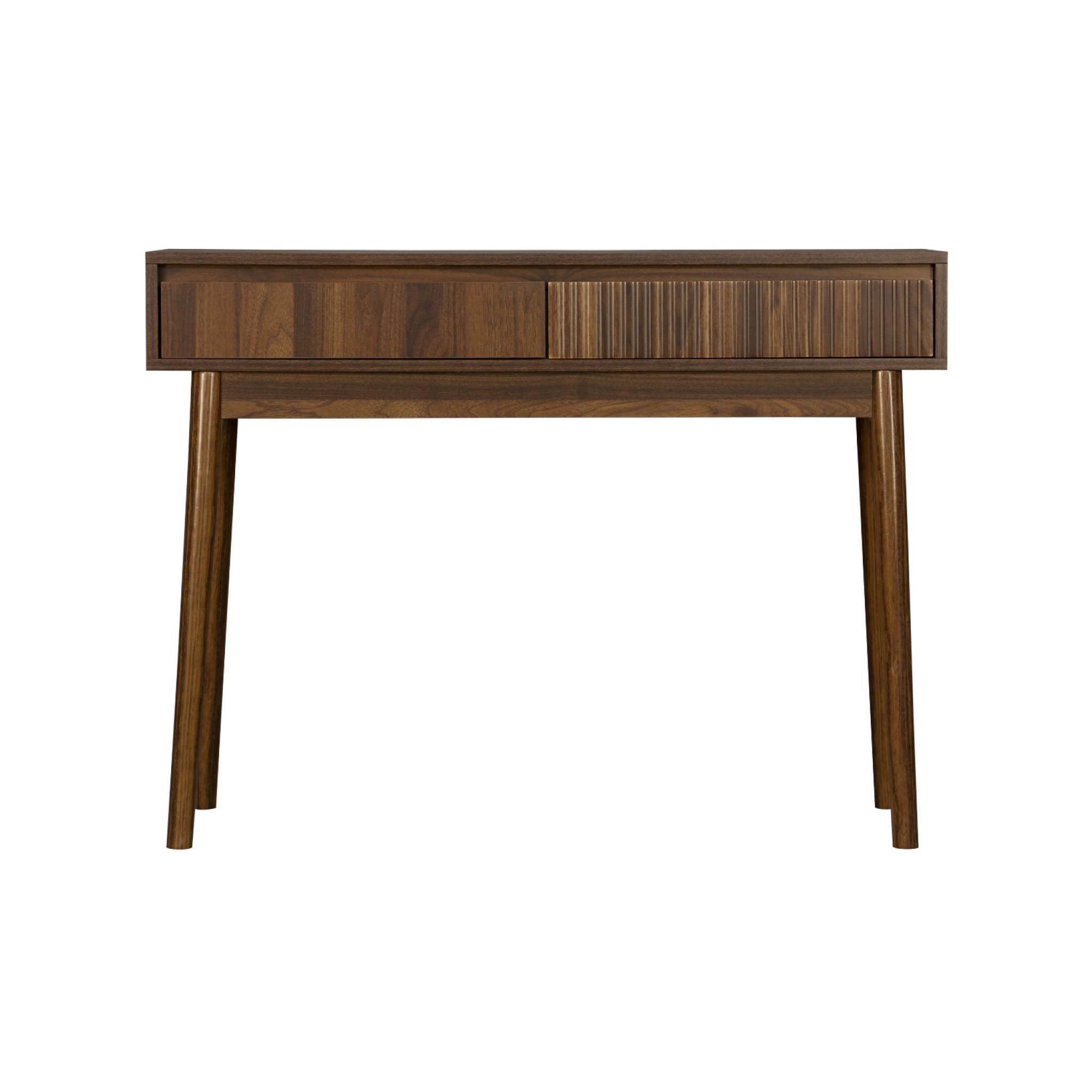 Console décor bois de noyer. 2 tiroirs - Linear LINEAR - 5