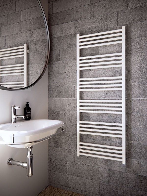 Sèche-serviette mixte blanc de 1380mm de haut et 600mm de large - 683 Watt - FIO1380/600Z1B - 4