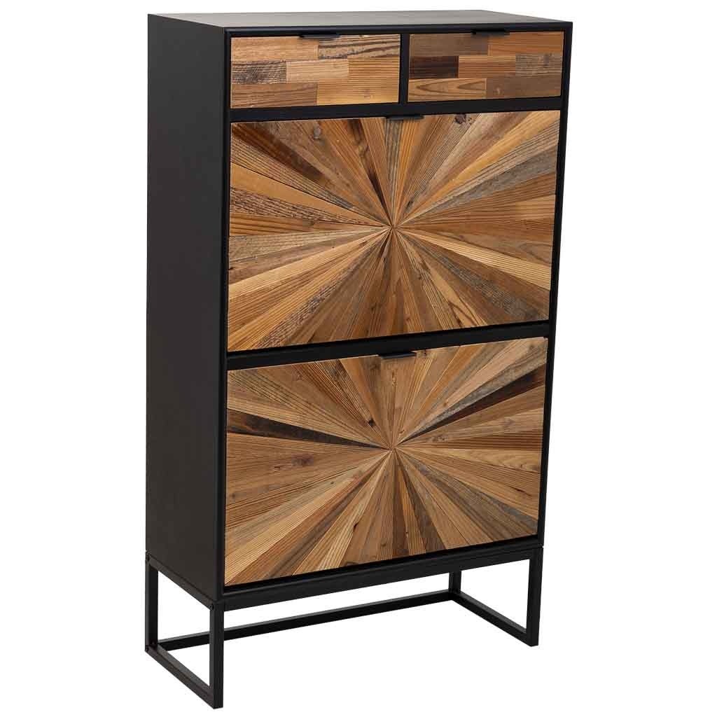 Scarpiera LM 390 In Legno Composito Bianco Larghezza 470mm - Finlandese, Ecologica, 2 Livelli, Materiali Riciclati - 5