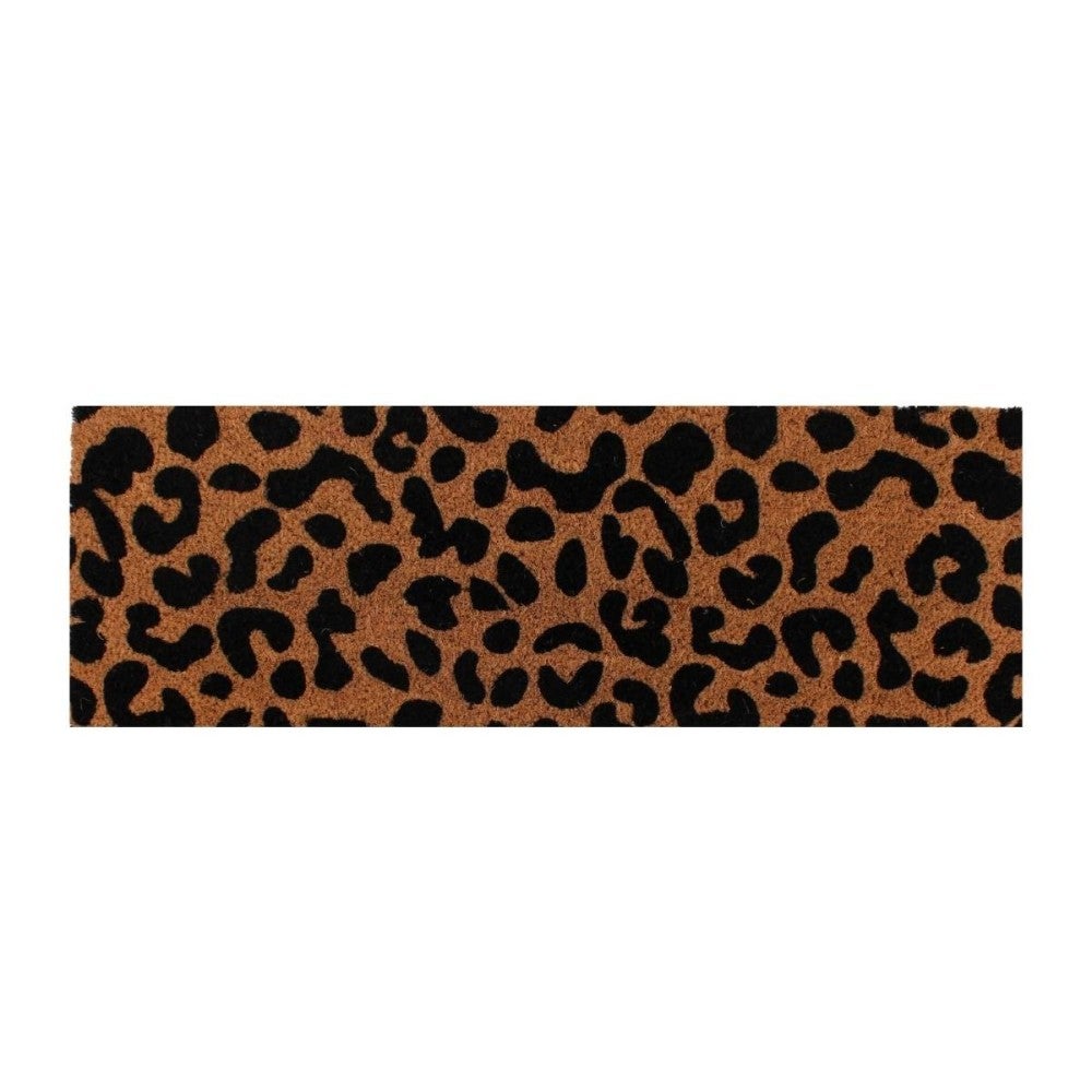 Paillasson de marche coco imprimé léopard 25x75cm - Ornami - 5