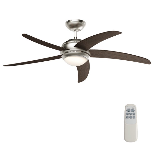 Brasseur D'air Plafonnier 107 Cm Blanc - Moteur DC 21W, Lumière LED Dimmable 3 Couleurs, Télécommade, Wi-Fi, Vocal