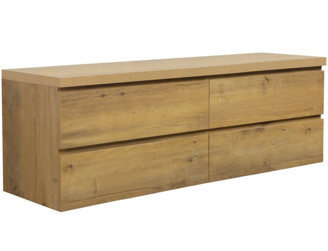 Meuble de salle de bain Angela 160cm - chene – Armoire de rangement