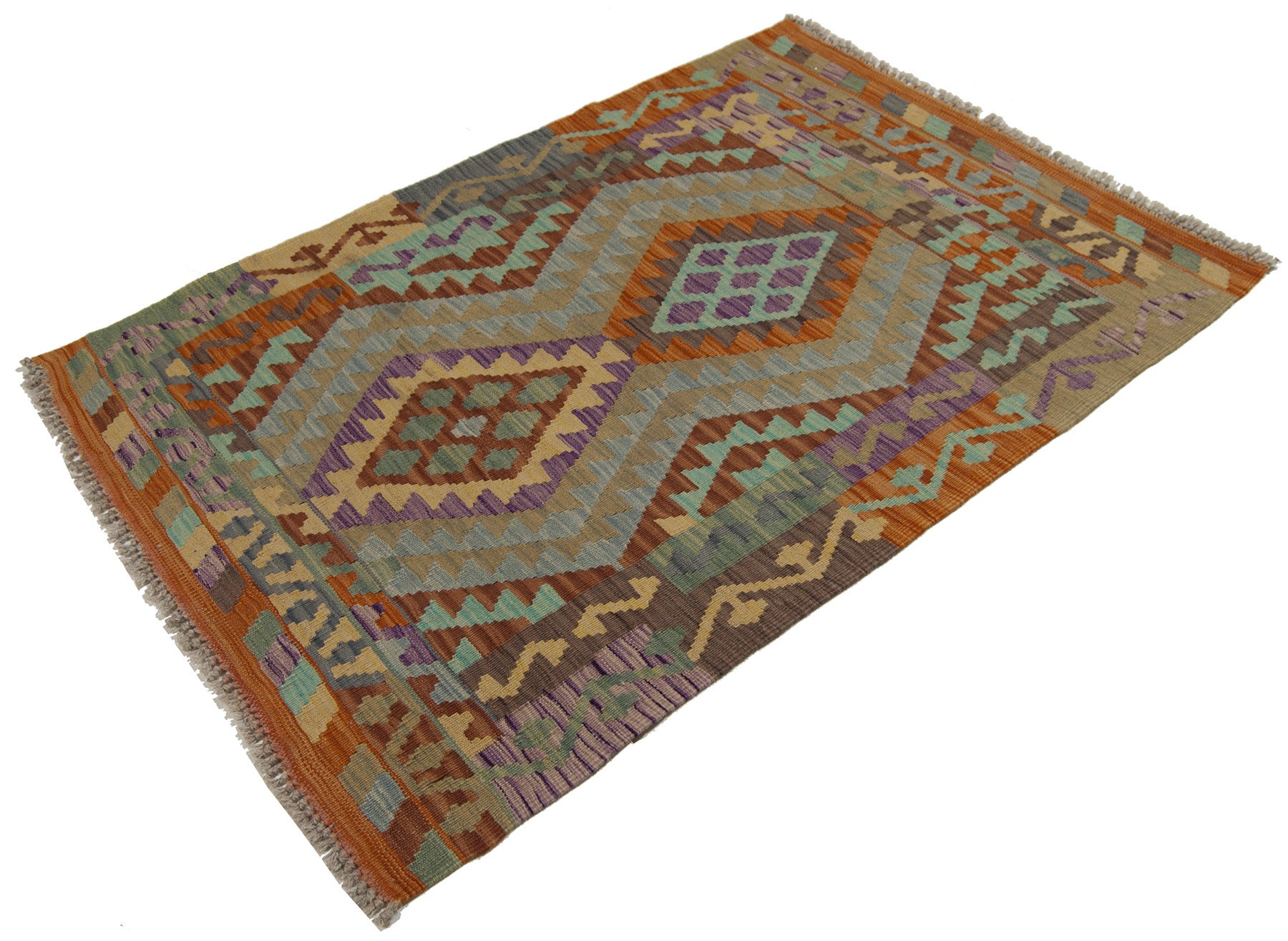 Kilim Oryginalny, ręcznie robiony, łatwy do czyszczenia, styl plemienny, 114x81 cm