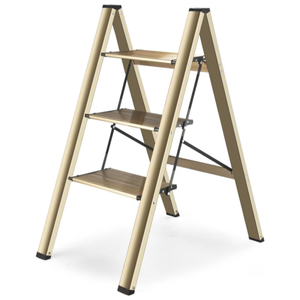 WYF-ZB Pliage Escabeau Chaise - Échelle Pliable en Bois Tabouret