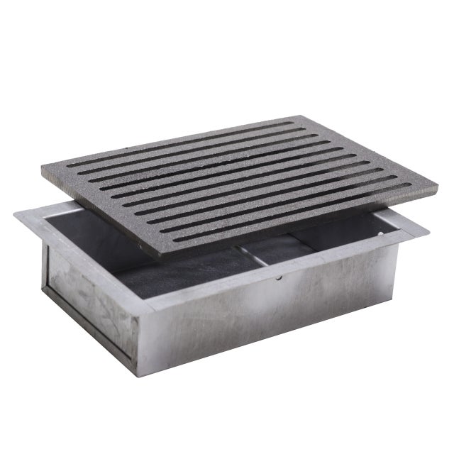 Griglia Per Fuoco E Cassetto Cenere - Per Costruzione Camino O Barbecue, 30,4x24 Cm - Foto 12