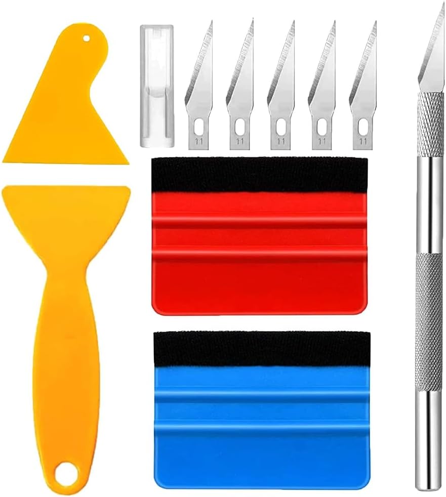 Lot de 10 raclettes pour film de fenêtre et film de voiture Kit de ...